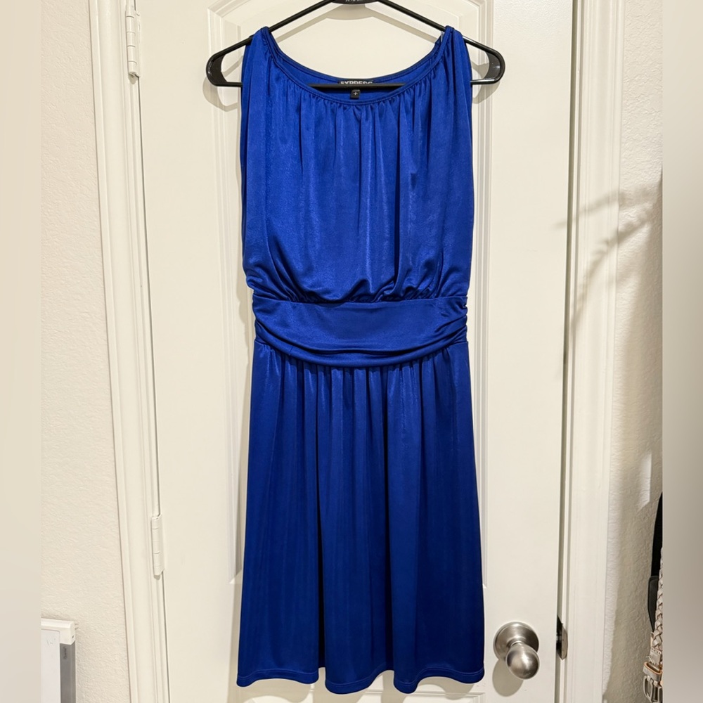 Express Royal Blue Midi Dress